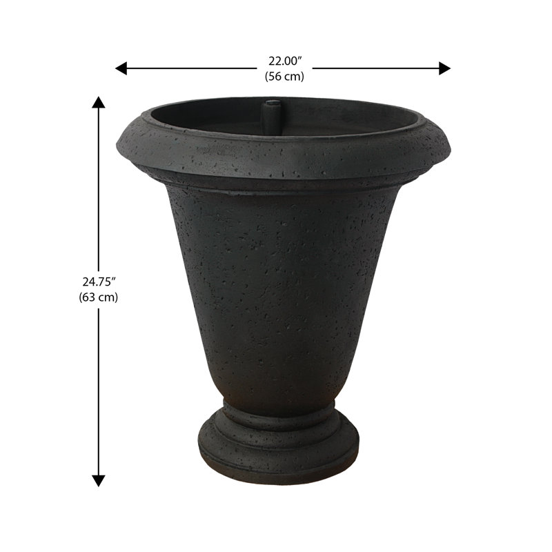 Kinvara Urn Planter, Black