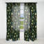 Motif botanique vert forêt I - Rideau bohémien - Velours obscurcissant - 1 panneau-107575552