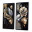 «Golden Gothic Floral Bouquet», 2 pièces sur toile-960228941-960228940