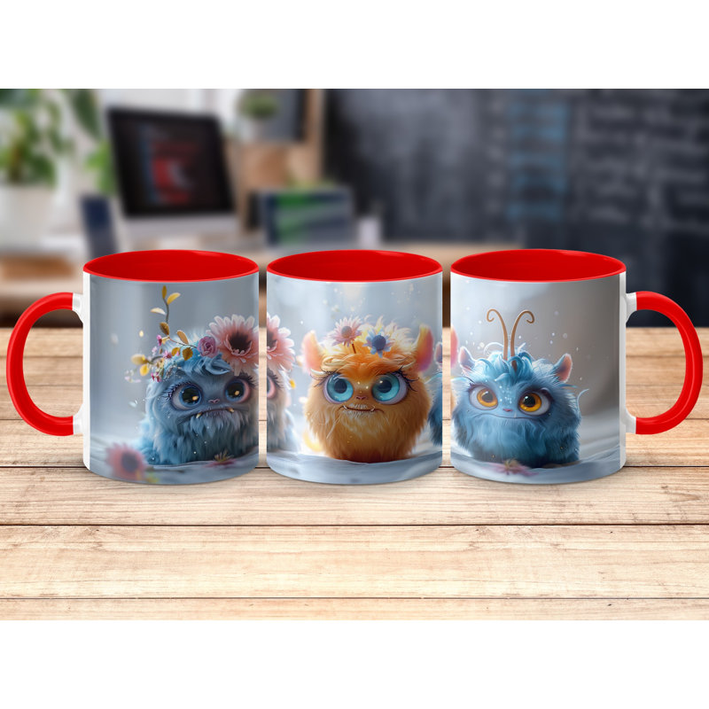 Ceramic Coffee Mug, Red