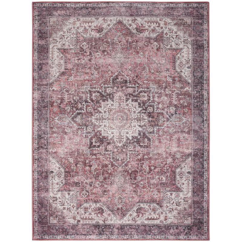 Tapis rouge Bungalow Bungalow Rose, Rectangle 4pi x 6 pi