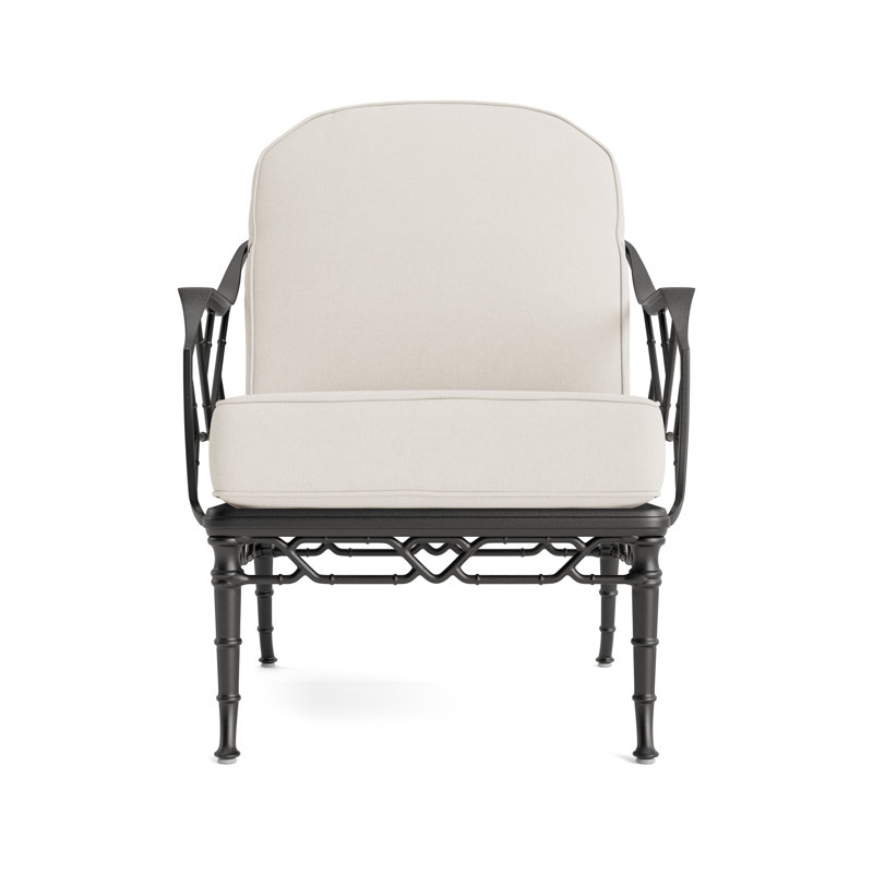 Calcutta Outdoor Lounge Chair, Fusion Natural, Textured Pewter