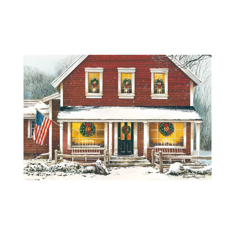 «Country Christmas» par John Rossini, impression sur toile tendue, H 18 po x l 26 po x P 1,5 po