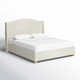 Allis Upholstered Wingback Bed