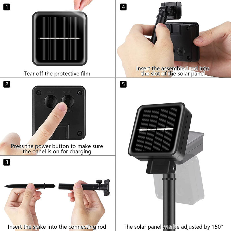 Frane 200 - Bulb 1'' Solar Powered LED Rope String Light