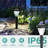 8 Pack Solar Powered Pathway Lights, Waterproof Outdoor Solar Lights for Garden and Landscape, Cold White Solar Decor,6500K