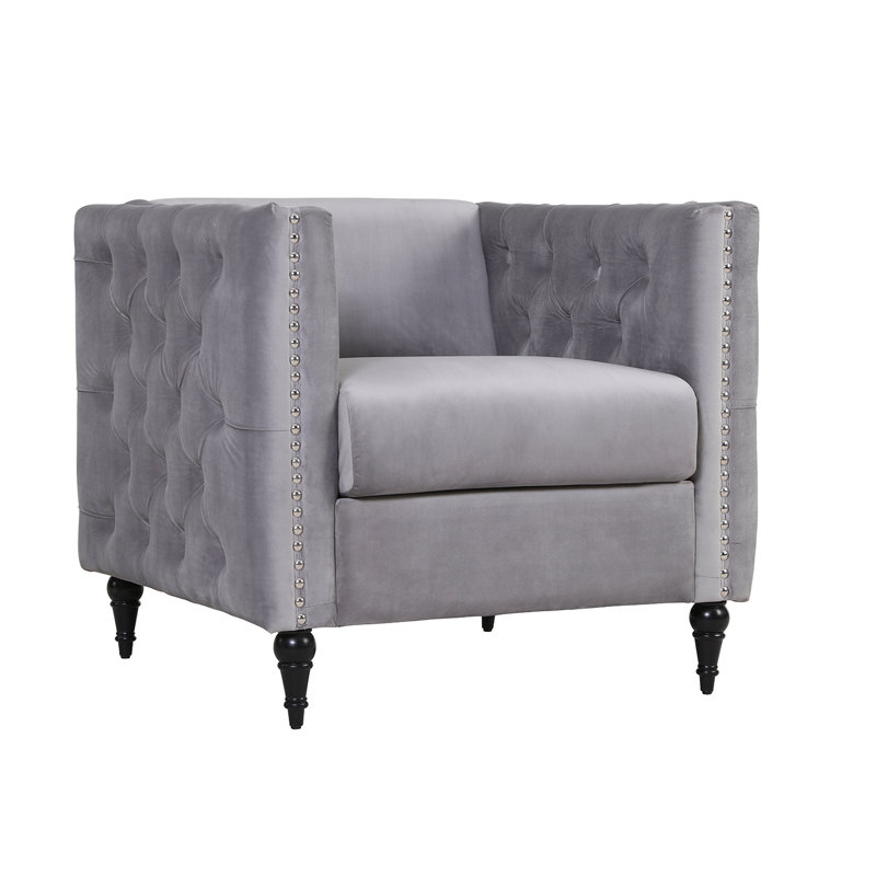 Fauteuil capitonné large de 31 po Foye