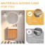 Meuble-lavabo de 16 po avec lavabo, meuble-lavabo flottant mural avec porte à fermeture en douceur, meubles-lavabos pour petite salle de bain, appartement
