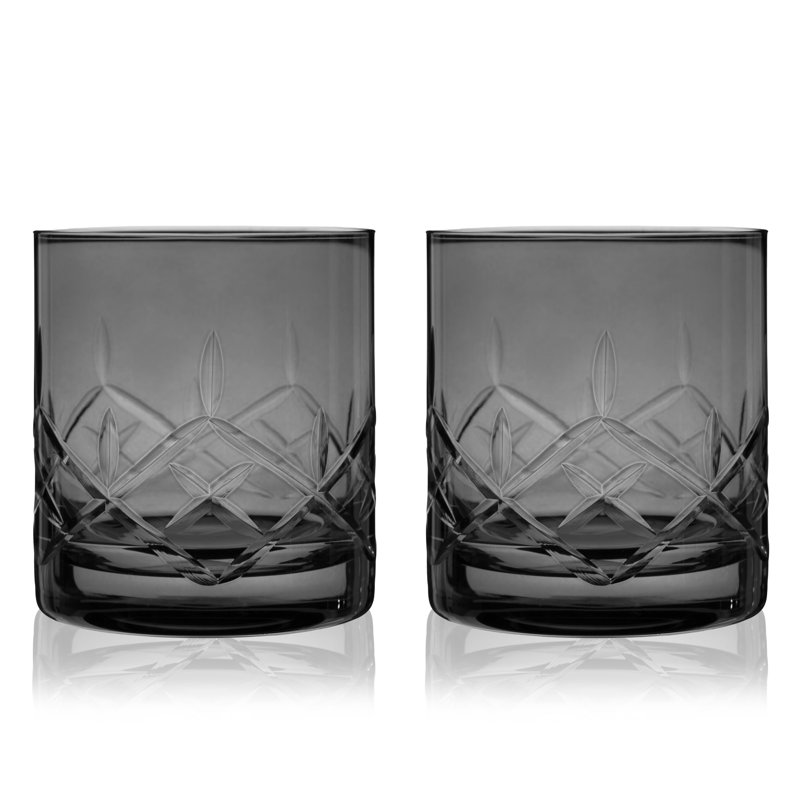 Verres à cristal en cristal taillé Admiral, Smoke