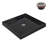 Streamline NT-2241-36BL-CR 36 in. x 36 in. Corner Acrylic Shower Base in Glossy Black with Center Drain, Drain Included