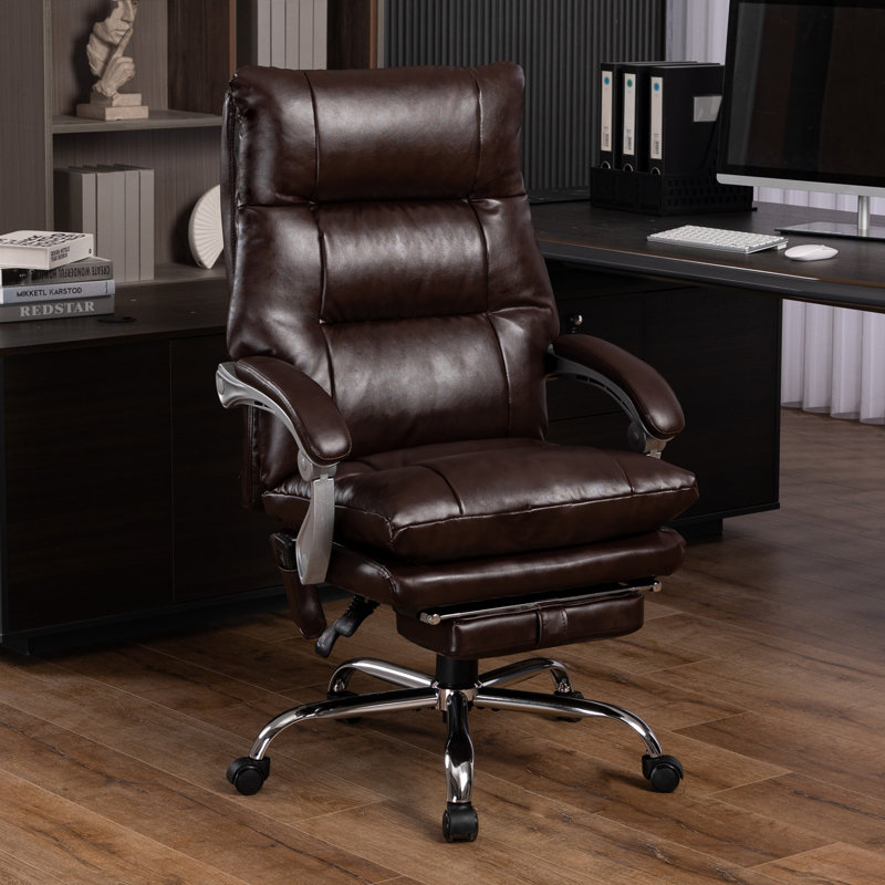 Tavare Cotton Executive Chair, Brown