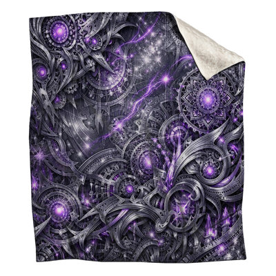 Intricate Clockwork Design Blankets