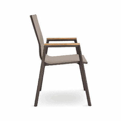 Aviana Outdoor Dining Chair Taupe