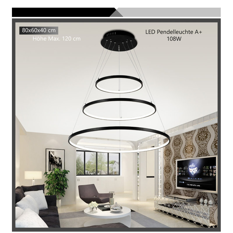 Geometric LED Pendant Light 1-light Manriquez
