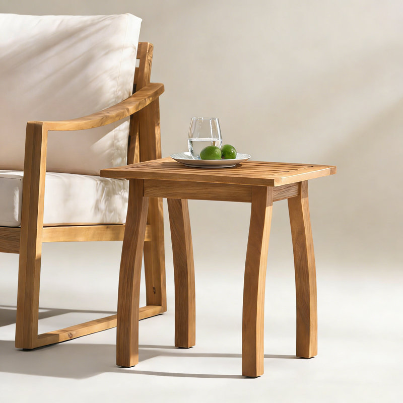 Table d'appoint en bois, Teck