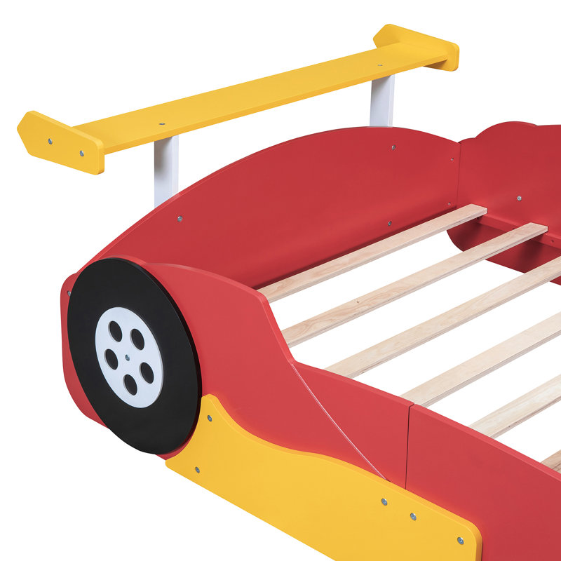 Lit plateforme avec roulettes Race, Red