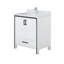 White Bath Vanity 30 In. W X 22 In. D, Cultured Marble Top And Faucet Set-117970930