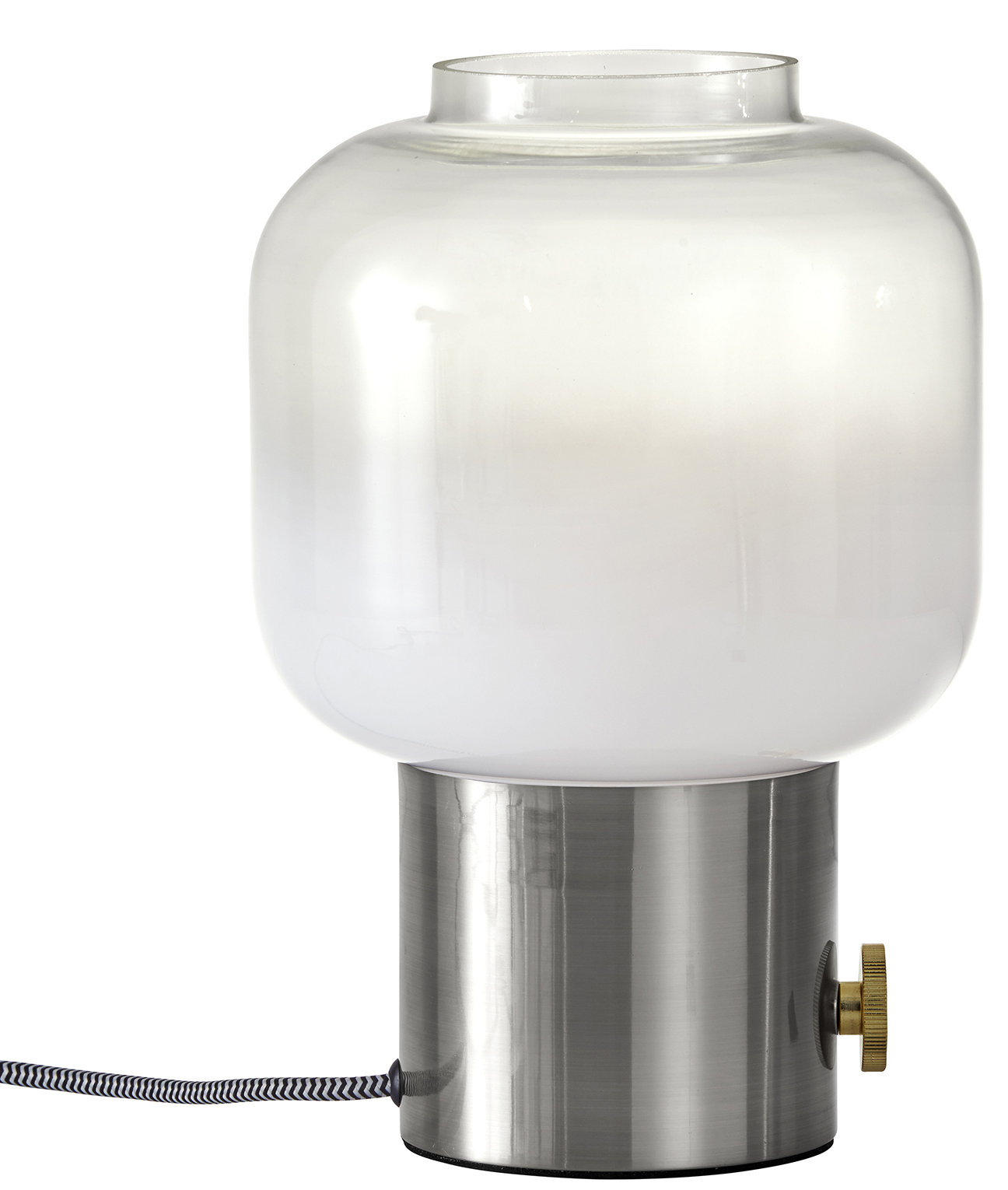 Diaz Novelty Lamp, Brushed Steel