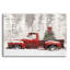 «Red Truck with Christmas Tree II» par Lori Deiter, art mural en verre acrylique-1454341512