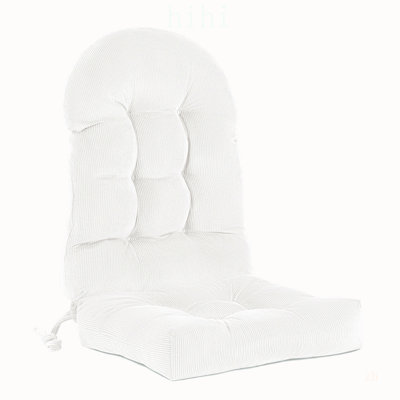 Coussin de chaise intérieur/extérieur résistant aux UV - Imperméable, inaltérable, avec dos élastique et attaches antidérapantes
