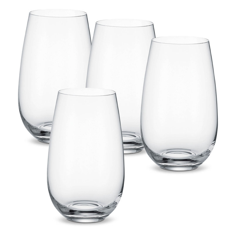 Entrée Set/4 5.5" Crystal Drinking Glasses