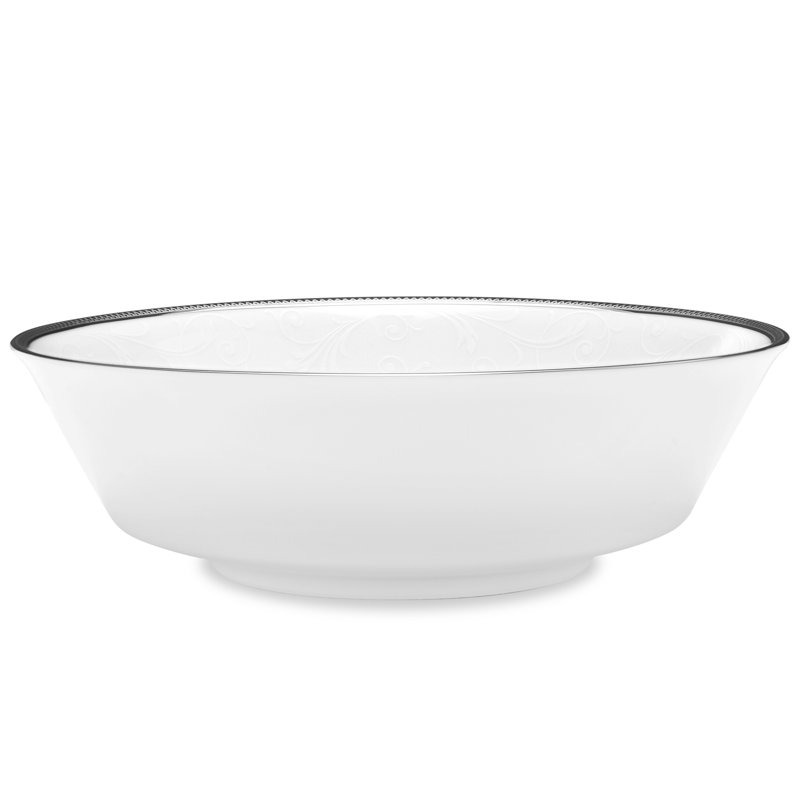 Bol à salade en platine Noritake Regina, 9 po, 40 oz