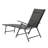 Hughe Outdoor Metal Chaise Lounge, Foldable and Assemble Free Outdoor Lounge Chair with 7-Position Adjustable Backrest, Patio Lounge Chair for Poolside, Dark Gray-1990568207