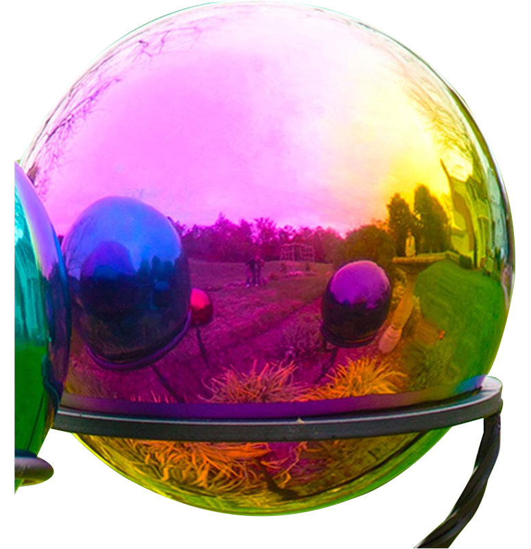 Boule réfléchissante, Arc-en-ciel