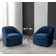 Arrun Velvet Swivel Barrel Chair