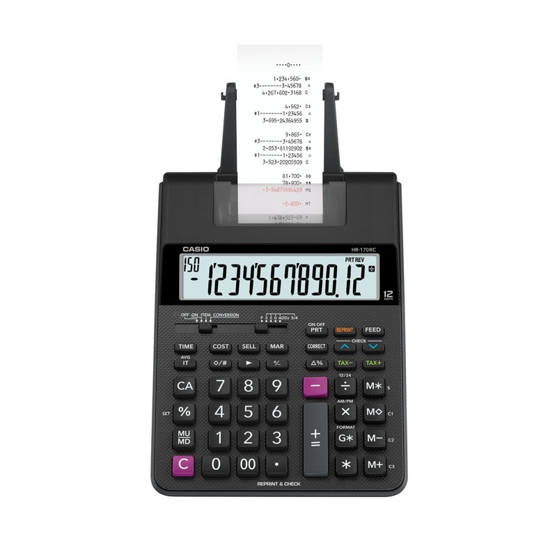Mini calculateur d’impression sur le bureau