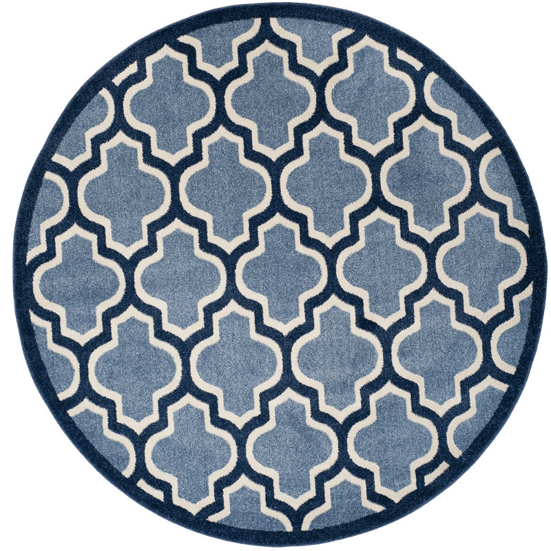 Tapis géométrique Fiden Performance, Carré 7 pi