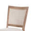 Ensemble de 2 chaises d'appoint Mary, blanc, orme naturel classique