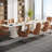 55" White Conference Table, Rectangle Small Meeting Table Seminar Table for 4-6 People