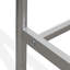 Structure de lit simple Garland avec 6 pieds en métal - Structure de lit de luxe thermolaquée argentée-1226498617
