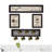 "Kitchen Collection IV" 4-Piece Vignette With 7-Peg Mug Rack By Millwork Engineering, Black Frame