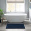 Tapis pour salle de bain réversible 24 x 72 po 100% coton 3000 g / m² bleu marine-443443293-443443289