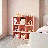 Bomeda 3-Tier Bookshelf Open Shelf Bookcase, Pink-848386359-848386355