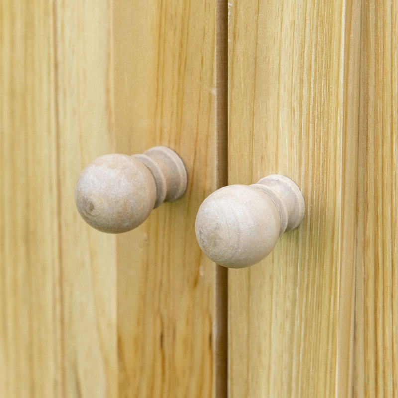 Armoire de rangement pour l'extérieur Outsunny, Bois naturel