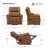 Genuine Leather Dual-Motor Power Lift Recliner With Massage And Heat-1781390276