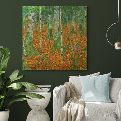 Birch Forest by Gustav Klimt - Wrapped Canvas Art Prints