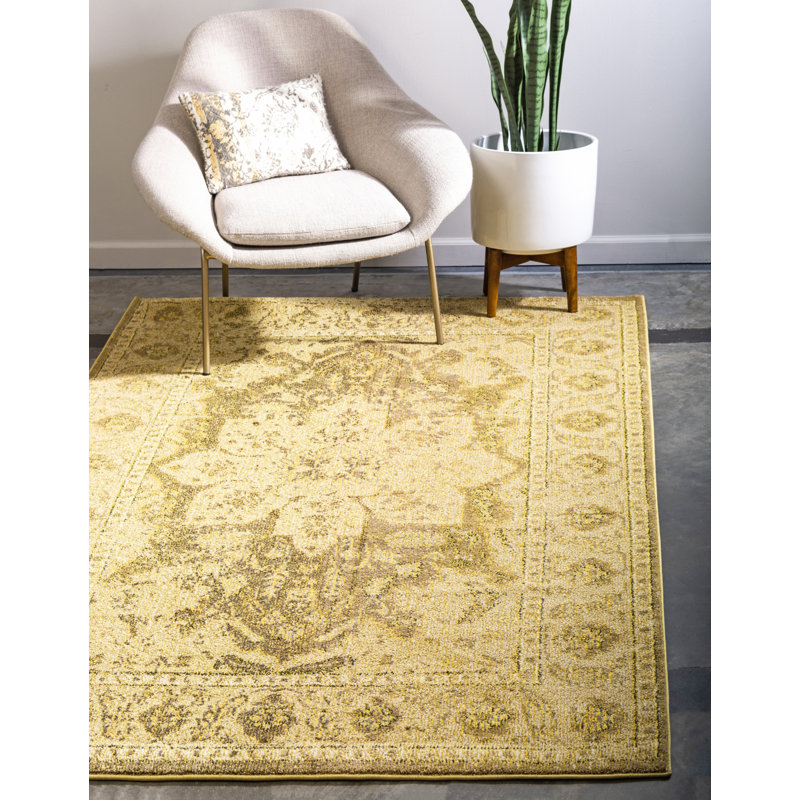 Eddins Washable Oriental Indoor Rug, Rectangle 10'6" x 16'5"