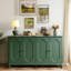 Buffet vintage avec portes cintrées à panneaux surélevés, grand espace de rangement, tablettes réglables et pieds de nivellement réglables-658328760