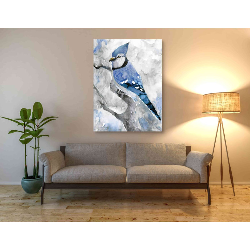 «Blue Jay 2» par Stellar Design Studio, art mural sur toile, H 54 po x l 40 po x P 1,5 po