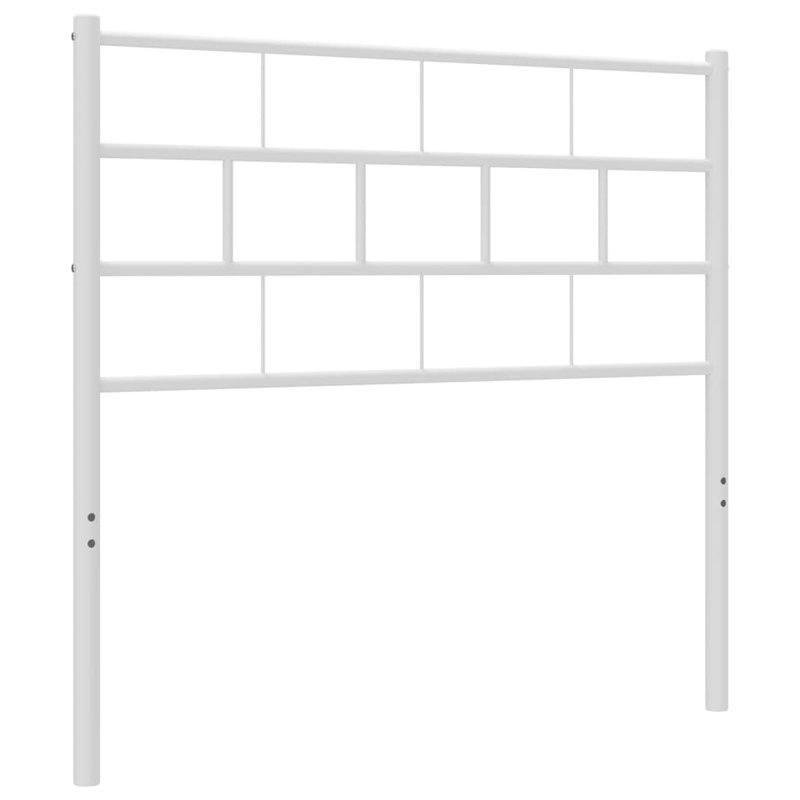 Muscott Metal Headboard, White, 80 x 200cm