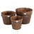 Edalene Wood Barrel Planter