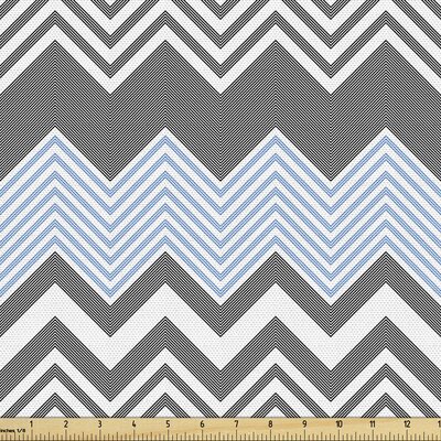 Ambesonne Chevron Fabric By The Yard, Geometric Pattern With Contemporary Style Bicolour Zigzags, Decorative Fabric For Upholstery And Home Accents,Sk -  East Urban Home, 69B7BFEEED9B47279C2CE293ECD35F46