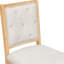 5 pièces pour la salle à manger et le salon, table extensible 4 chaises assorties, structure en bois massif, support de confort rétro avec finition rembourrée ronde extensible naturelle, conception adaptable, facile à entretenir