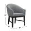 Ensemble de 2 chaises de salle à manger en tissu Barrel