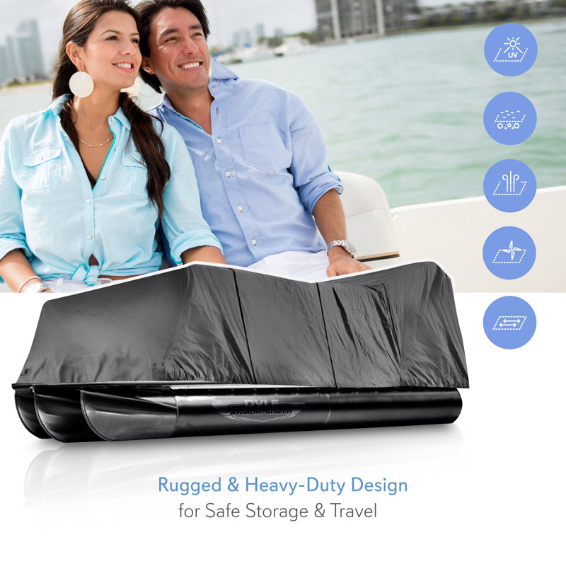 Elastic Mildew Resistant Watercraft Cover By Pyle