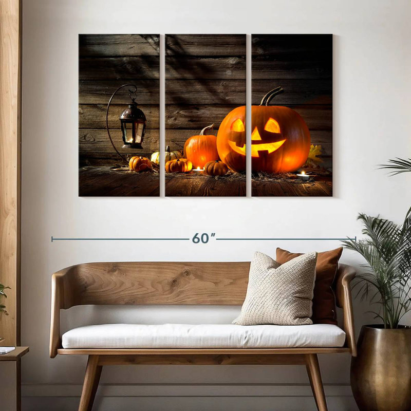Jack O Lantern souriant de Lelend, H 32 po x l 50 po